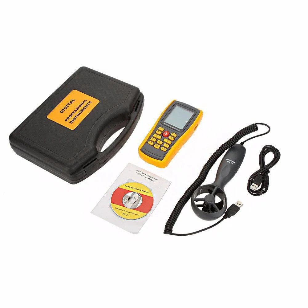 Анемометр USB Benetech GM8902 0,3-45 м/с 0-45°C пило- та вологостійкий 145x72x35 мм