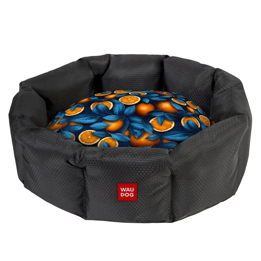 Лежанка для собак WAUDOG Relax S 45х34 см поліестер Апельсини