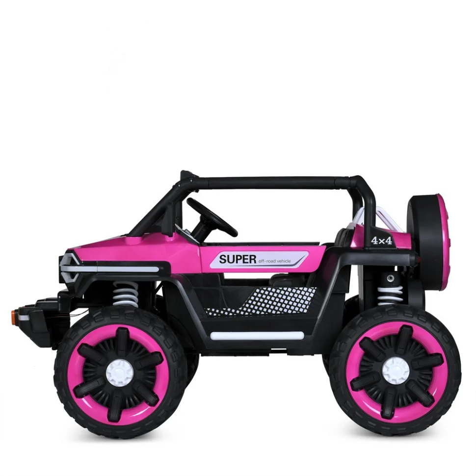 Дитячий електромобіль Bambi Racer екокожа 132 см чорний