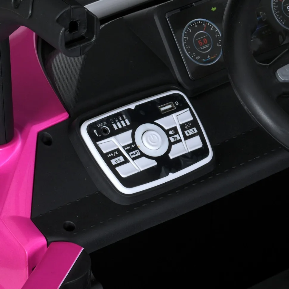 Дитячий електромобіль Bambi Racer екокожа 132 см чорний