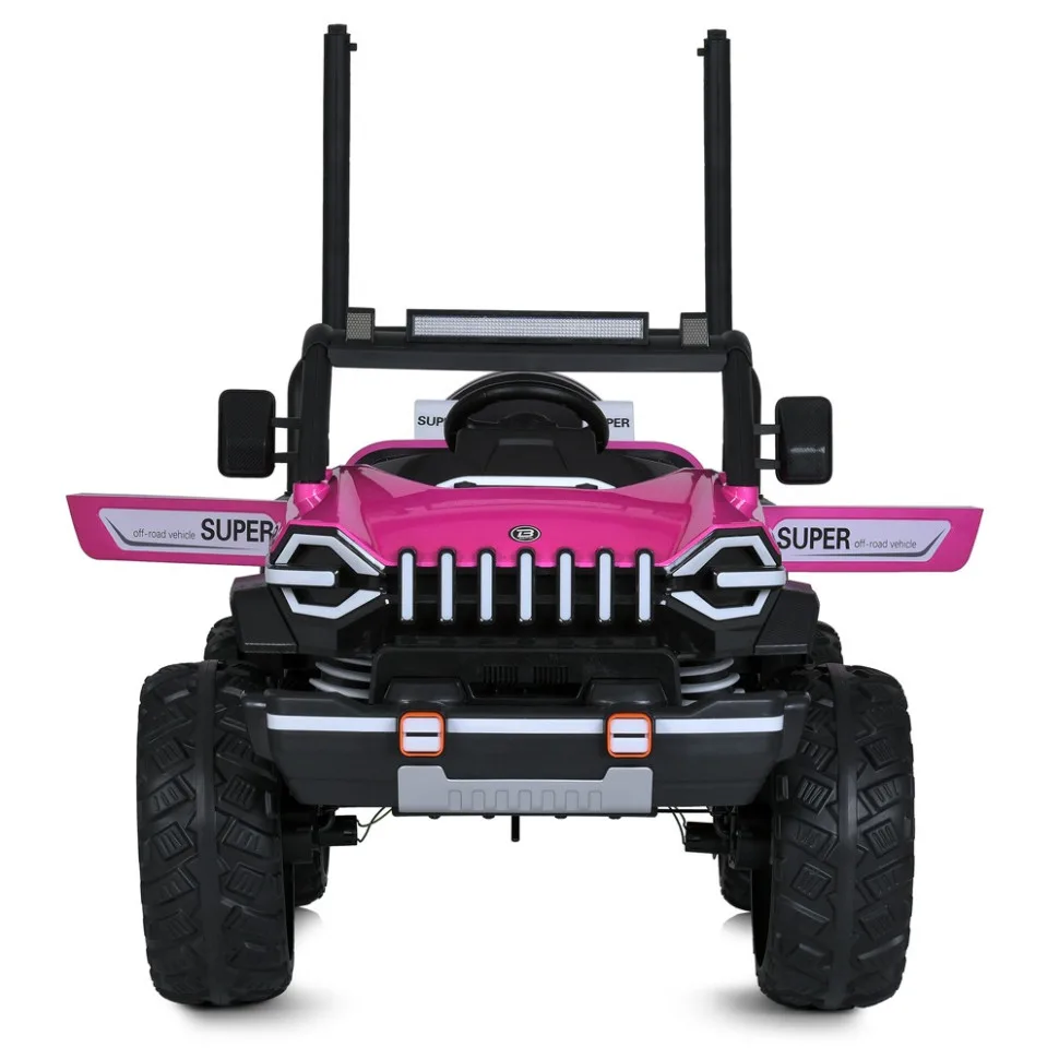 Дитячий електромобіль Bambi Racer екокожа 132 см чорний