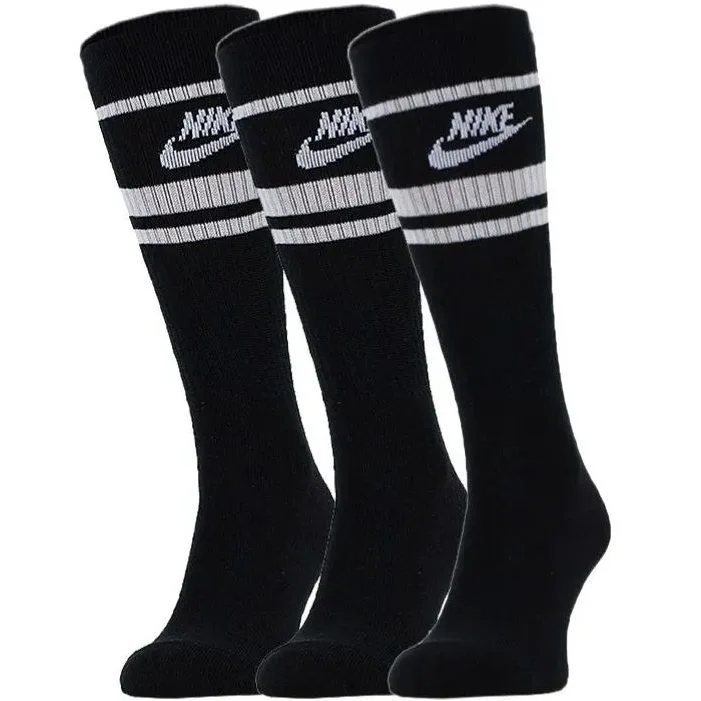 Шкарпетки NIKE бавовна 34-38 чорний 3 пари