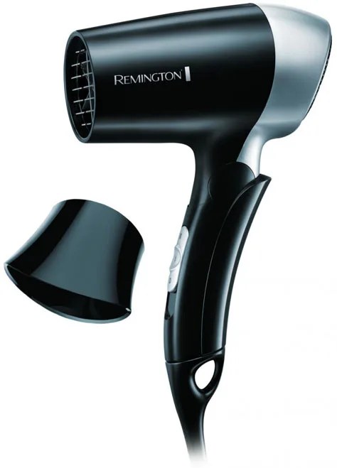 Фен Remington компактний 1400 Вт чорний з насадкою концентратора
