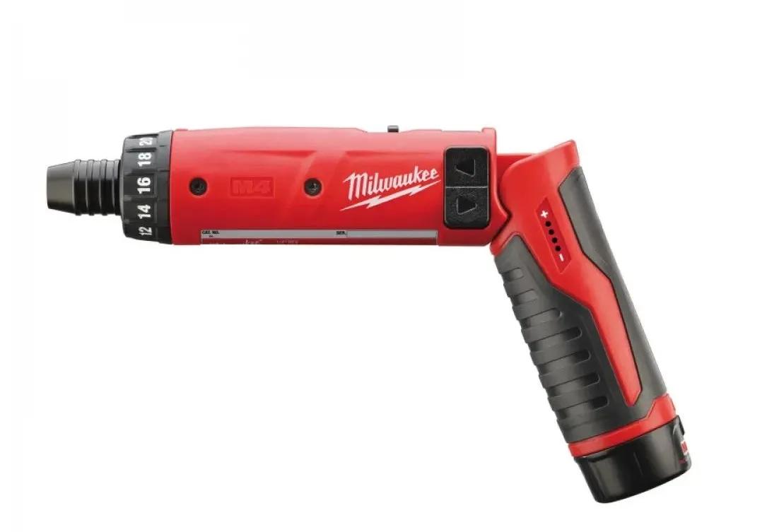 Акумуляторна викрутка Milwaukee 4В 5Нм 200об/хв з LED підсвічуванням для монтажу та ремонту