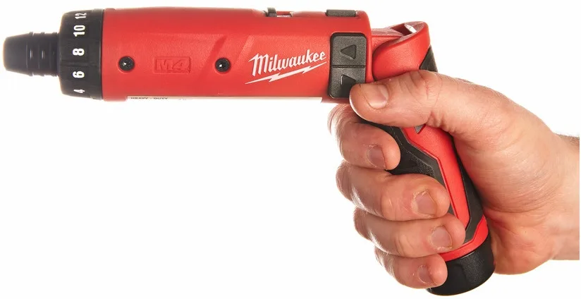 Аккумуляторная отвертка Milwaukee 4В 5Нм 200об/мин с LED подсветкой для монтажа и ремонта
