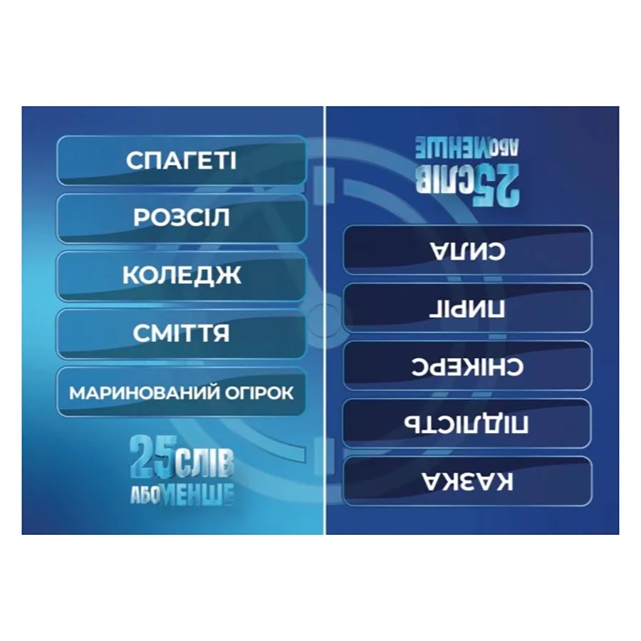 Настільна гра Gamesly 300 карток 25 слів або менше 12+ років