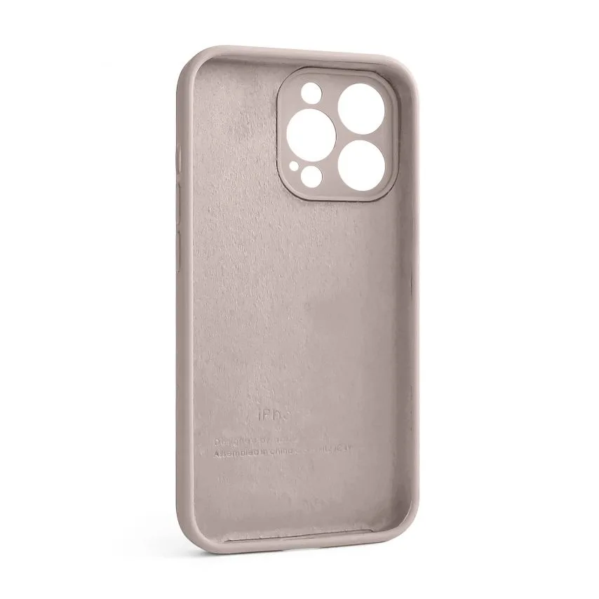 Чохол Silicone Case для Apple iPhone 13 Pro силікон  закрита камера рожевий