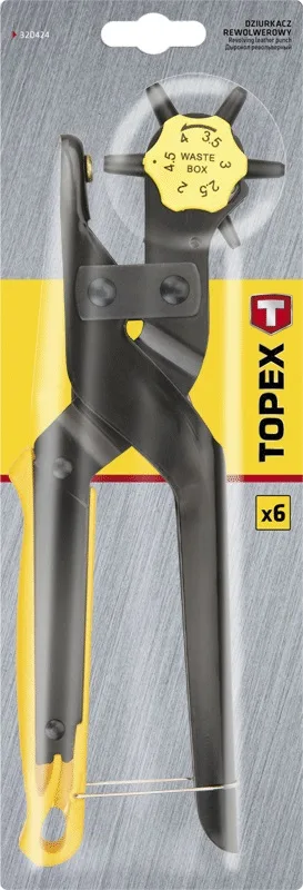 Обертовий пробійник TOPEX, діаметр 2-4.5мм, довжина 240мм.