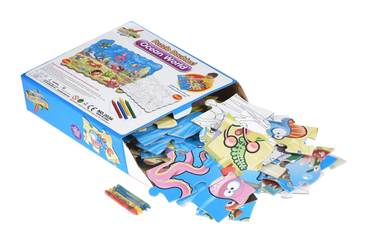 Пазл-раскраска Same Toy Подводный мир 50 эл.