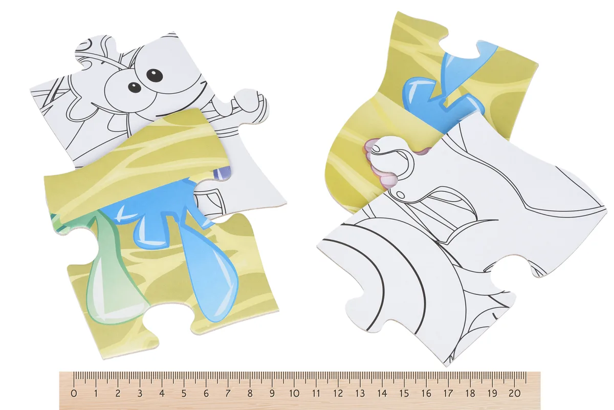 Пазл-раскраска Same Toy Подводный мир 50 эл.