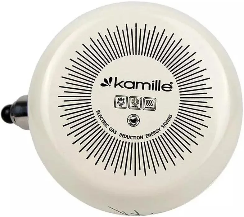 Чайник эмалированный Kamille Прованс 2.5 л со свистком и бакелитовой ручкой