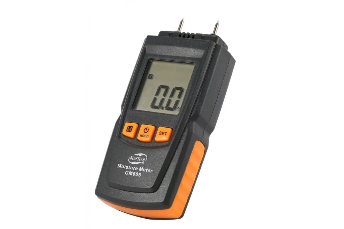 Вологомір деревини Benetech GM605 0-41% контактний 136x55x30 мм для 28 порід деревини