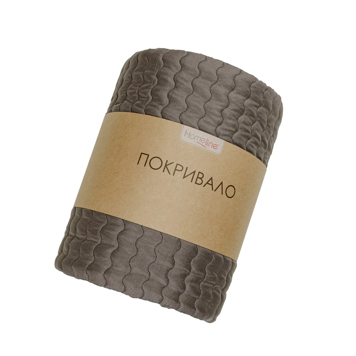 Покривало стьобане Home Line 100% поліестер 210х240 шоколад