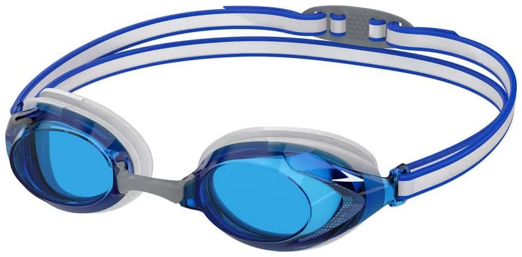 Очки для плавания SPEEDO поликарбонат синий белый One Size Дети