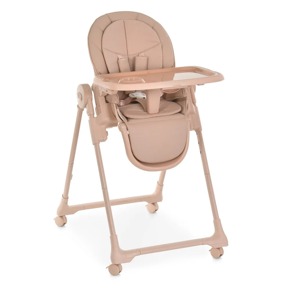 Детский стульчик для кормления CRYSTAL ME экокожа 86х58х111 см Nude Pink