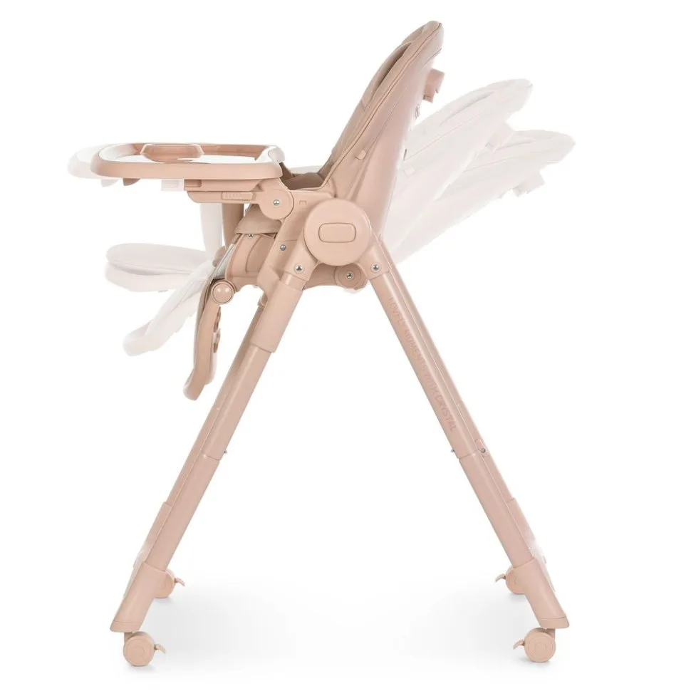 Детский стульчик для кормления CRYSTAL ME экокожа 86х58х111 см Nude Pink