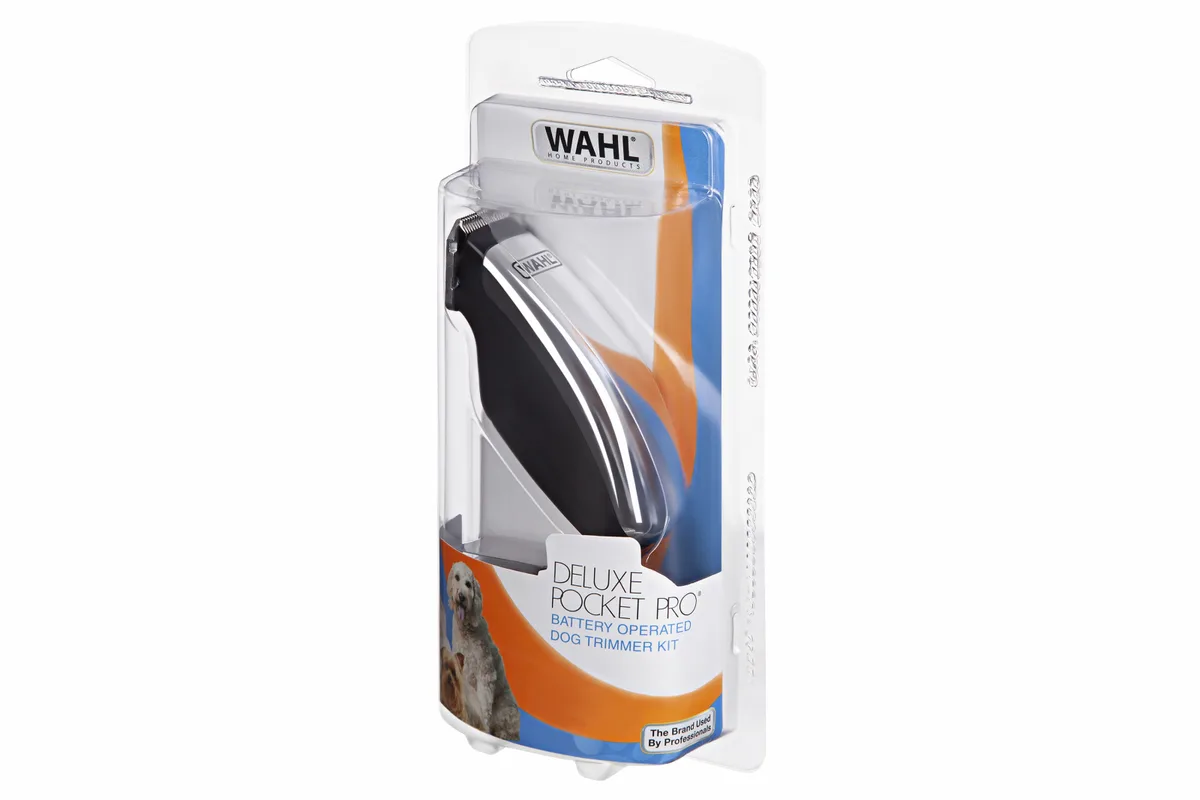 Машинка для стрижки домашніх тварин WAHL Pocket Pro Deluxe, з живленням від 2 батарей АА, комплектується двома насадками, виготовл
