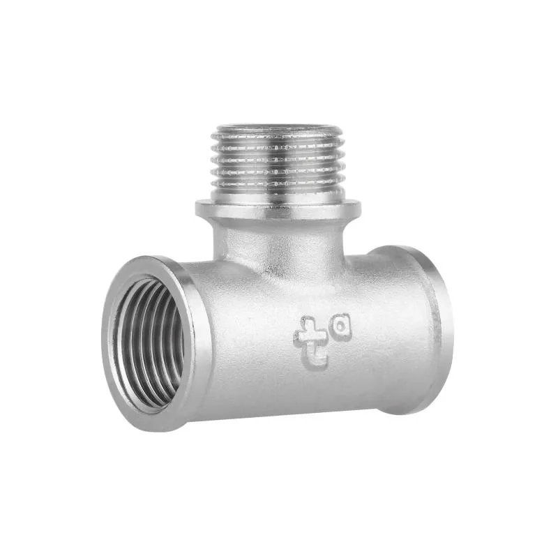 Трійник 1/2" ВНВ латунь нікельований Thermo Alliance Forte