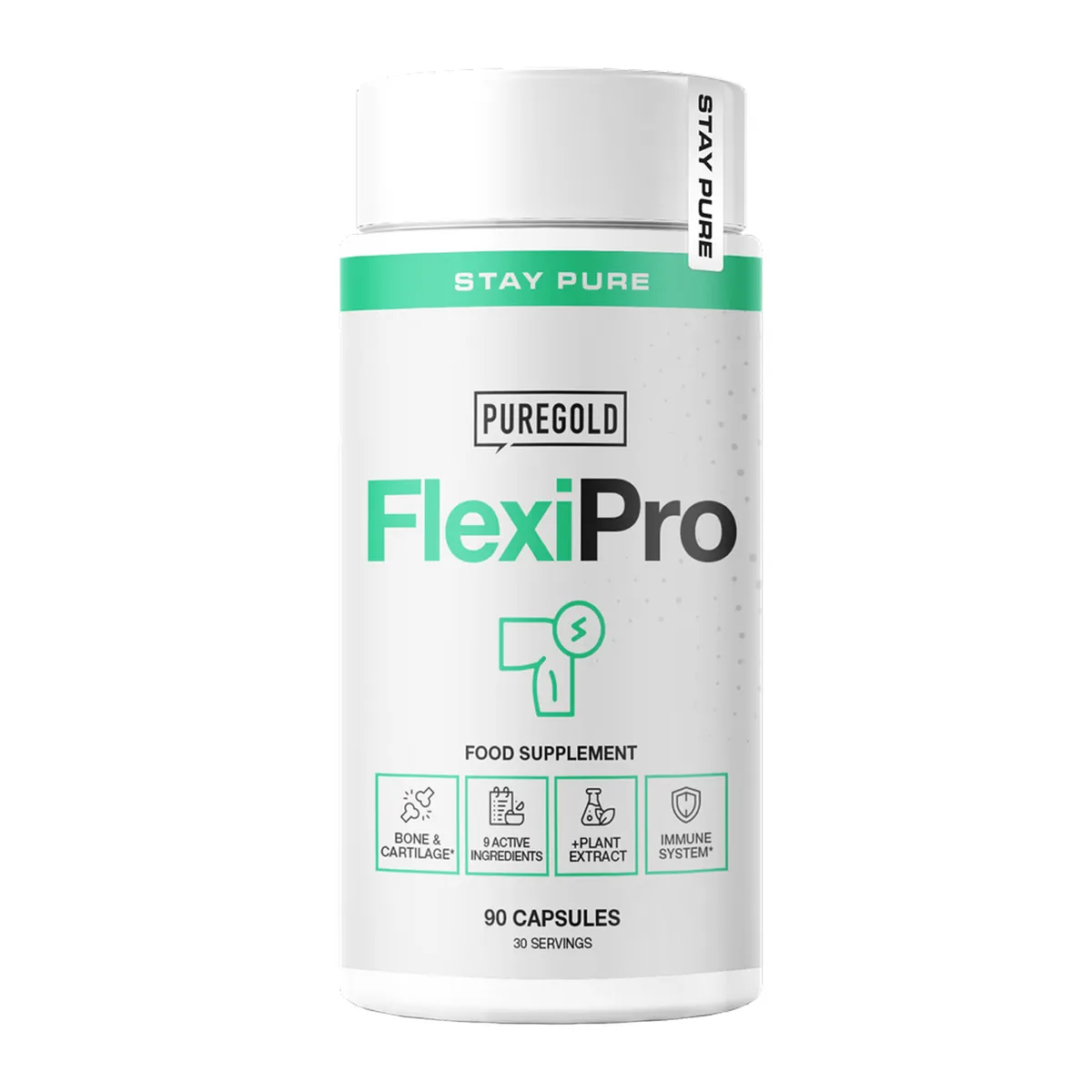 FlexiPro глюкозамін МСМ хондроїтин 90 капсул для суглобів