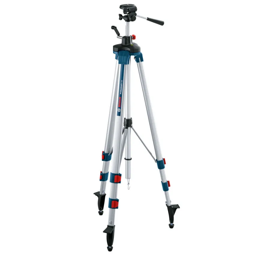 Штатив Bosch Professional BT250 для оптичних нівелірів, 1/4 дюйма, висота 97.5-250 см, вага 3.4 кг.