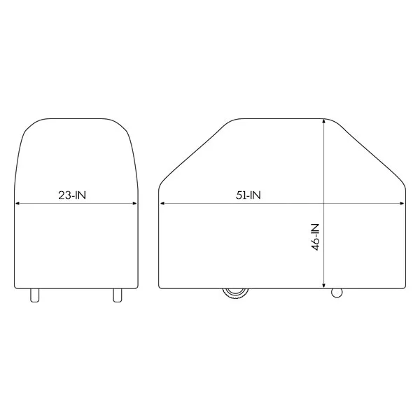 Чехол для грилей Broil King ПВХ 1295х610х1168 см черный