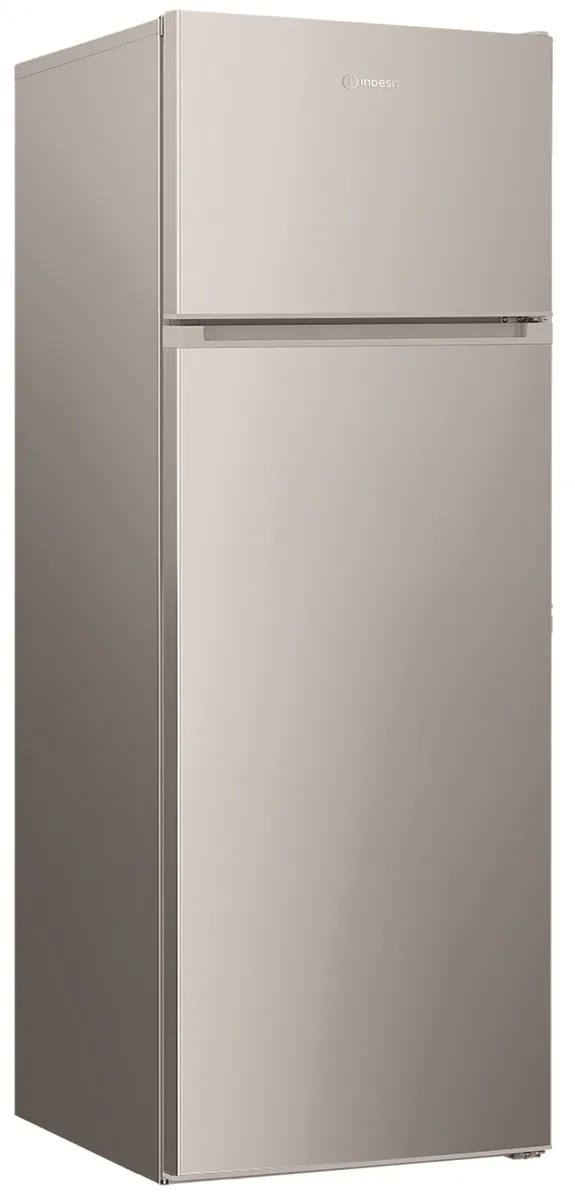 Холодильник Indesit Двокамерний металевий 54х160,6х57,4 см сріблястий