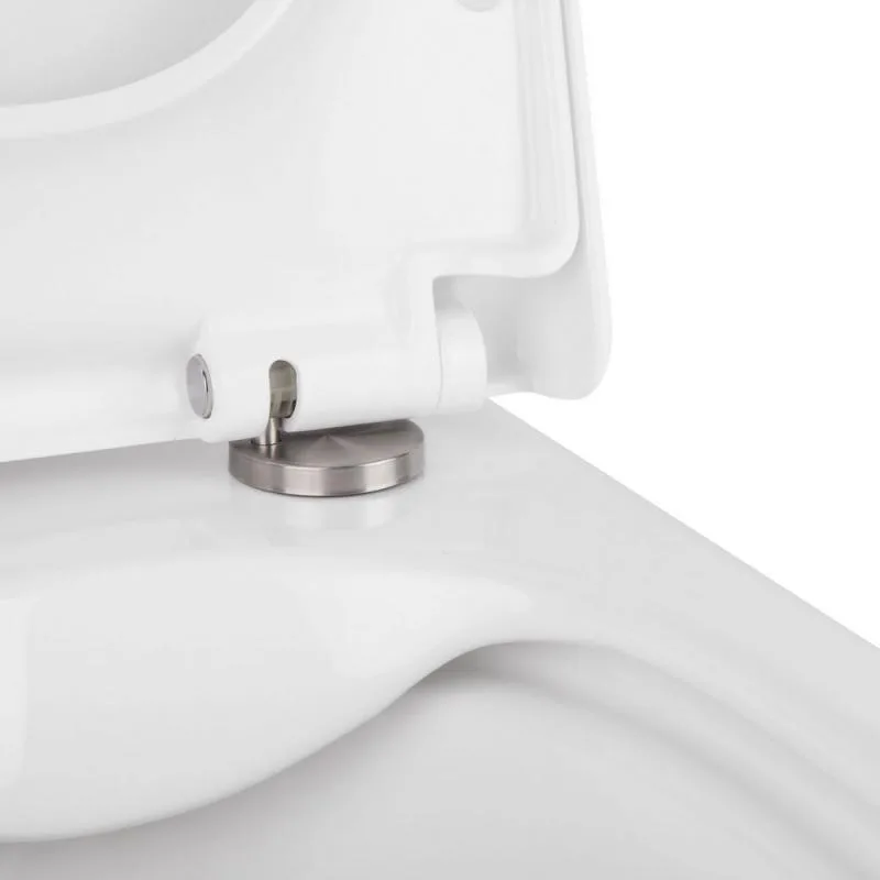 Подвесной унитаз Qtap Tern Rimless комплект инсталляции 490x340x350 мм керамика белый
