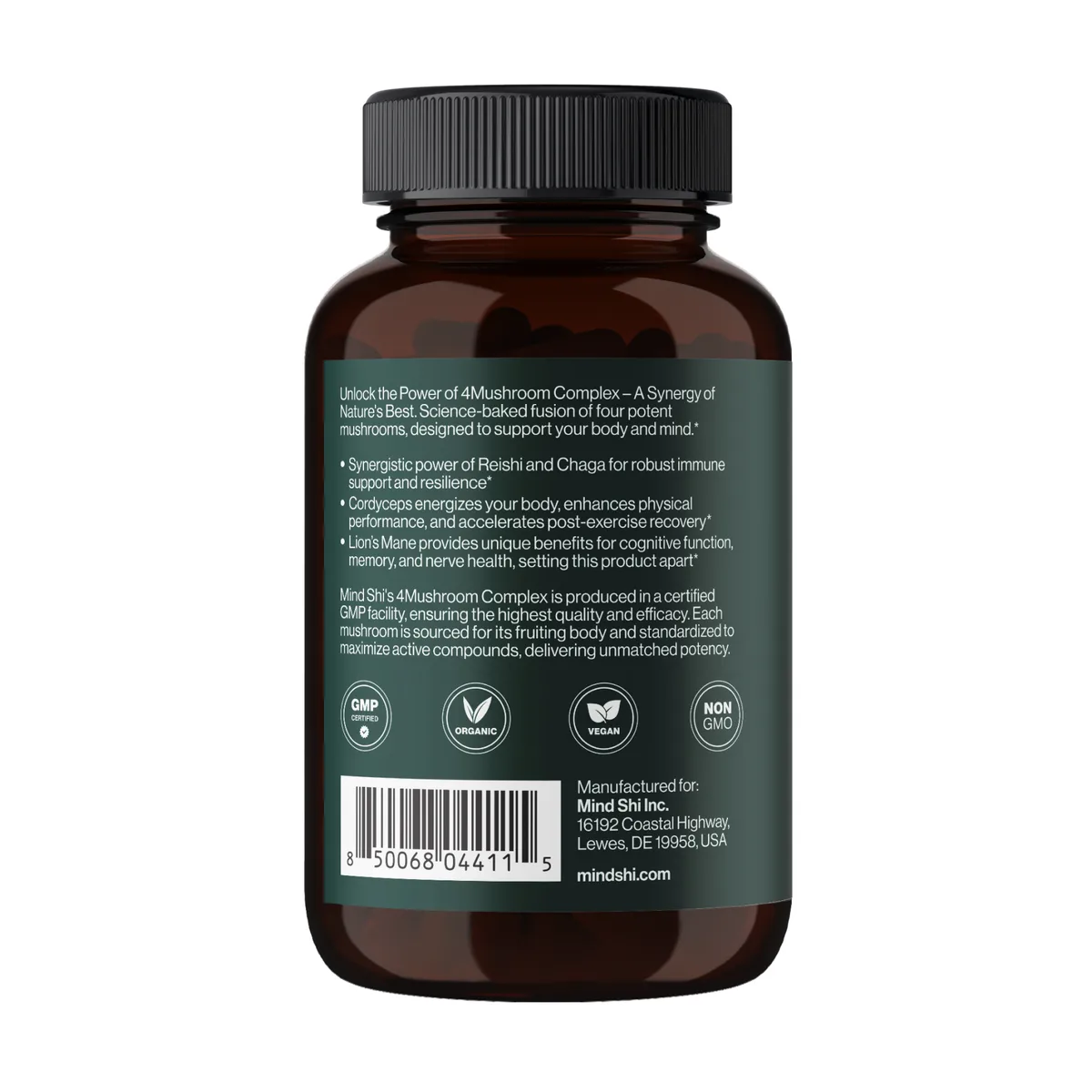 4Mushroom Complex Mind Shi 1000 мг 60 веганських капсул