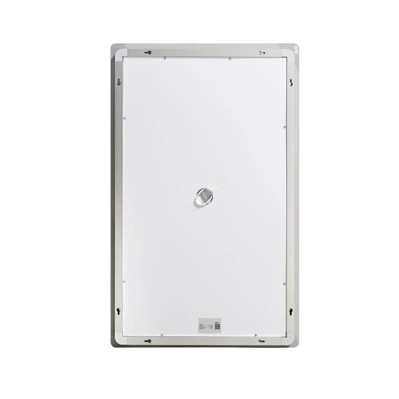 Дзеркало Lidz Kubis KU2 LED-підсвічування Touch антизапотівання 500х800 мм Алюмій/Пластик