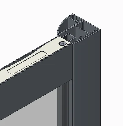 Бічна стінка 90x200 см прозоре скло 6 мм хром