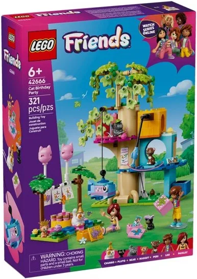 Конструктор LEGO Friends 42666 6+ різнокольоровий будинок на дереві та коти