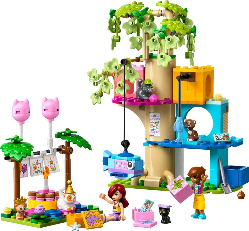 Конструктор LEGO Friends 42666 6+ різнокольоровий будинок на дереві та коти