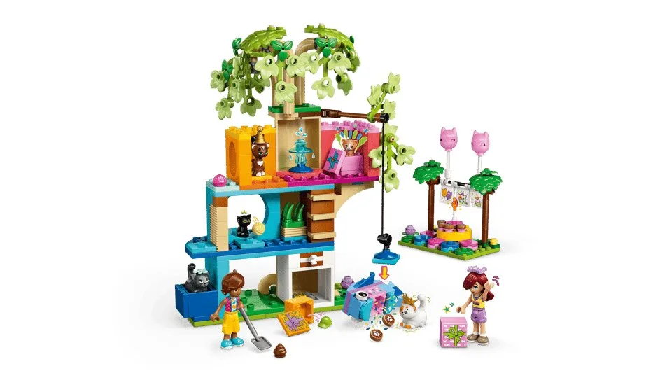 Конструктор LEGO Friends 42666 6+ різнокольоровий будинок на дереві та коти
