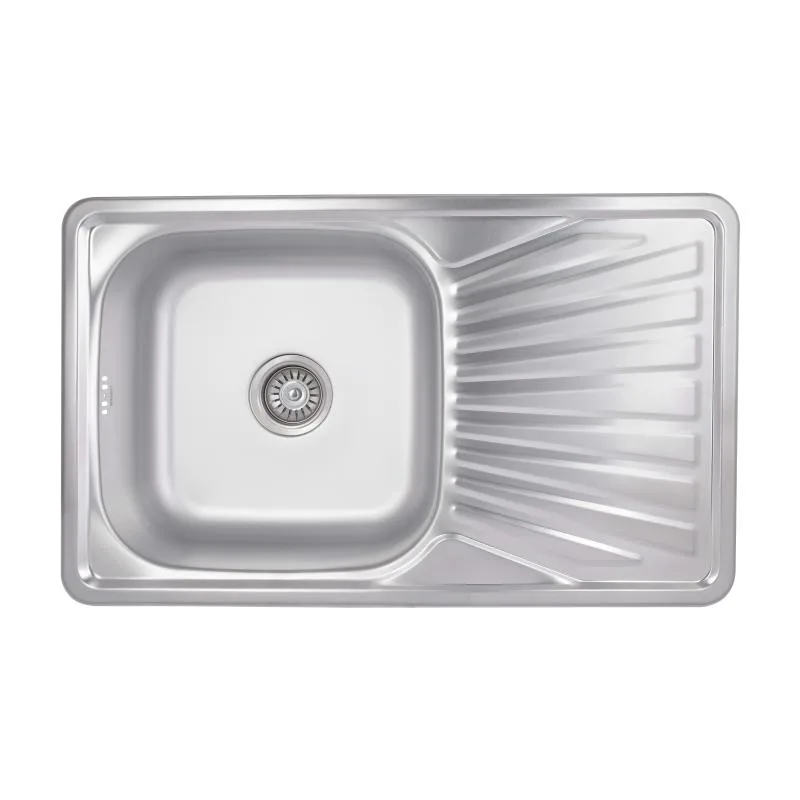 Кухонная мойка Brinex 7848 0,8 мм Satin 800х500 мм нержавеющая сталь