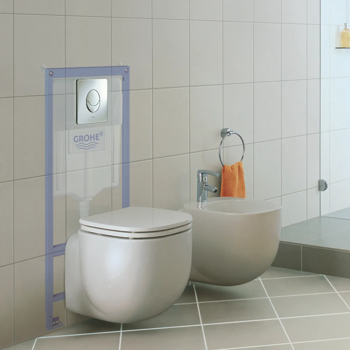 Система інсталяції Grohe ABS пластик 1130х500 мм Синя