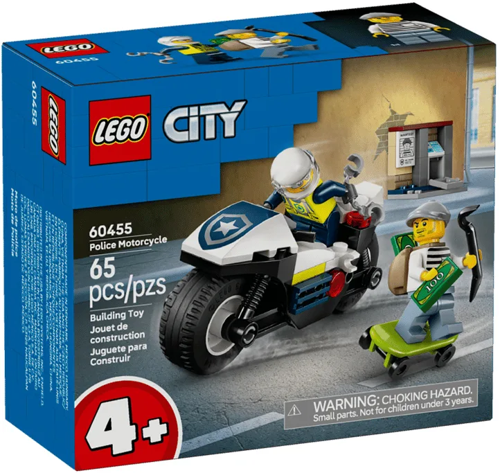 Конструктор LEGO City Мотоцикл Пластик 4+ Червоний