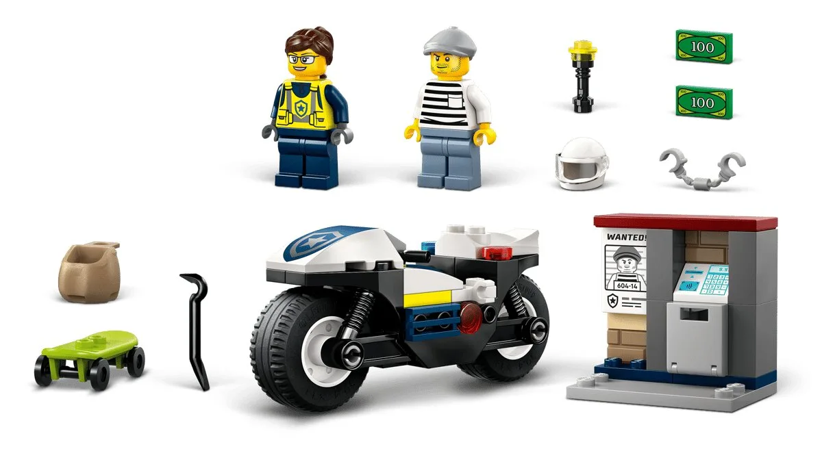 Конструктор LEGO City Мотоцикл Пластик 4+ Червоний