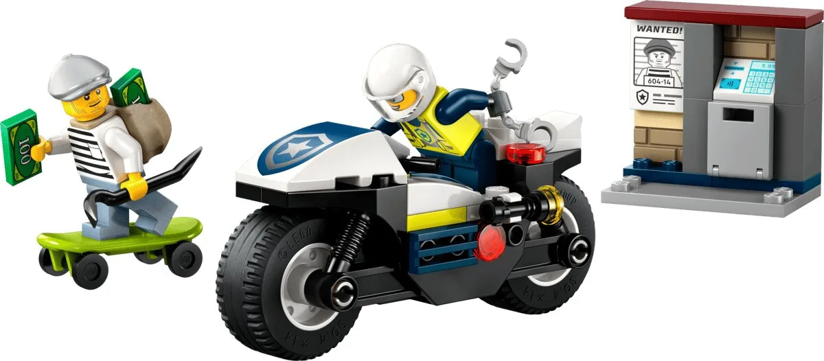 Конструктор LEGO City Мотоцикл Пластик 4+ Червоний