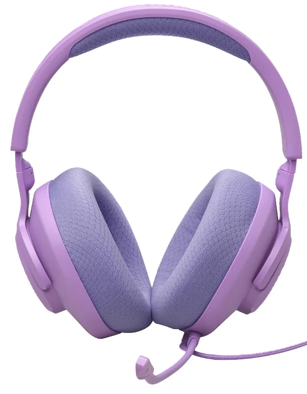Наушники JBL проводные полноразмерные пластиковые 220 г фиолетовые.