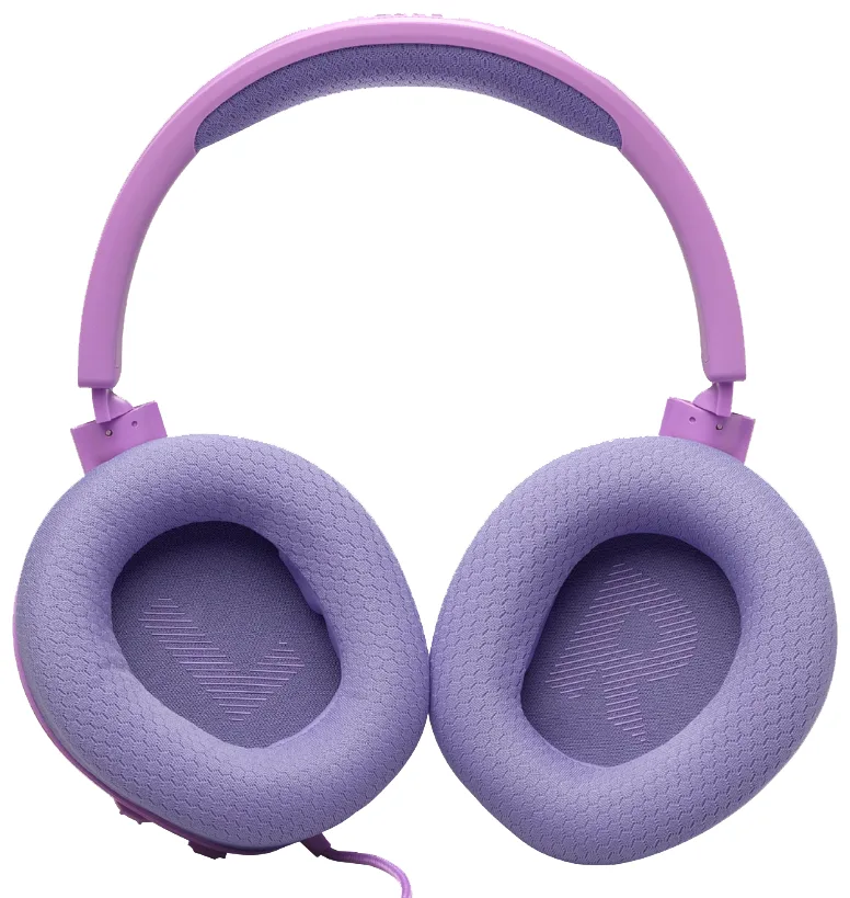 Наушники JBL проводные полноразмерные пластиковые 220 г фиолетовые.