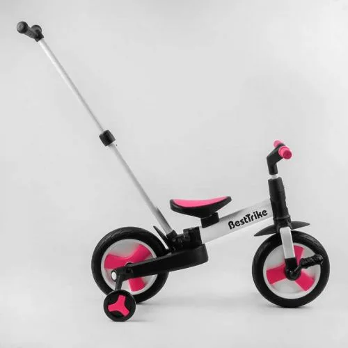 Велосипедний трансформер BestTrike з батьківською ручкою знімними педалями для дітей 10 дюймів колеса PU