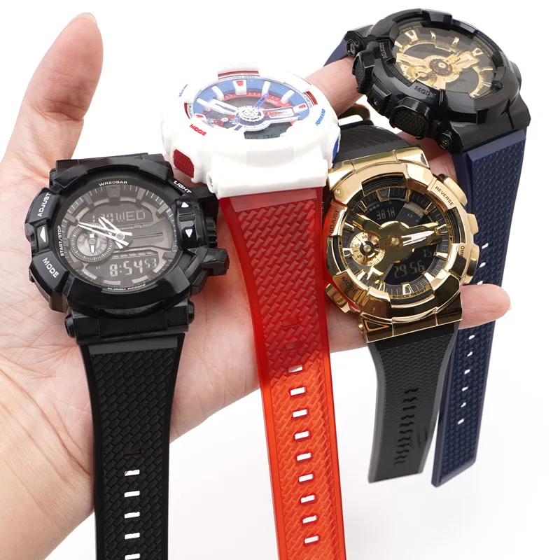 Ремінець Casio G-Shock полімерний 21,3 см 16 мм темно-синій