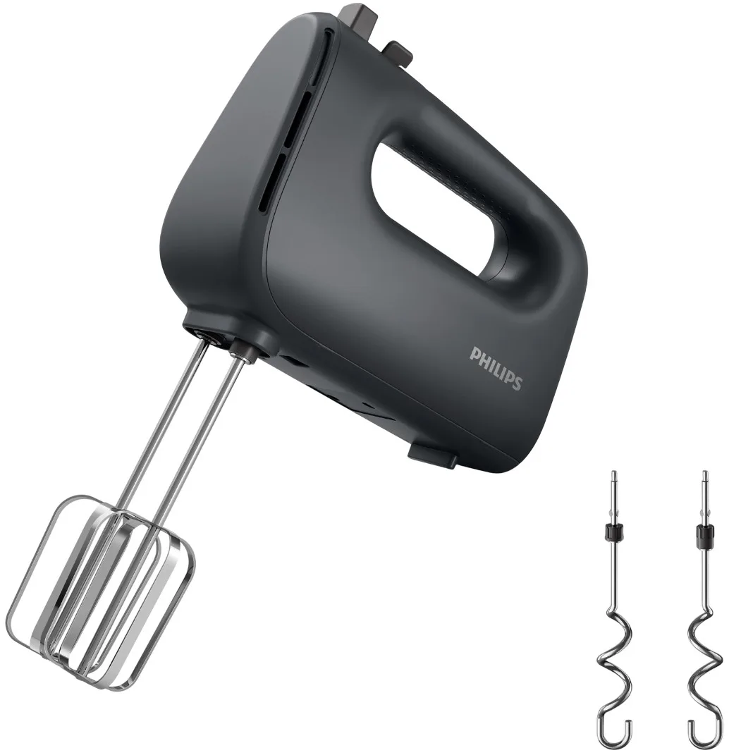 Ручний міксер Philips 5000 серії, 400 Вт, 4 насадки, чорний.