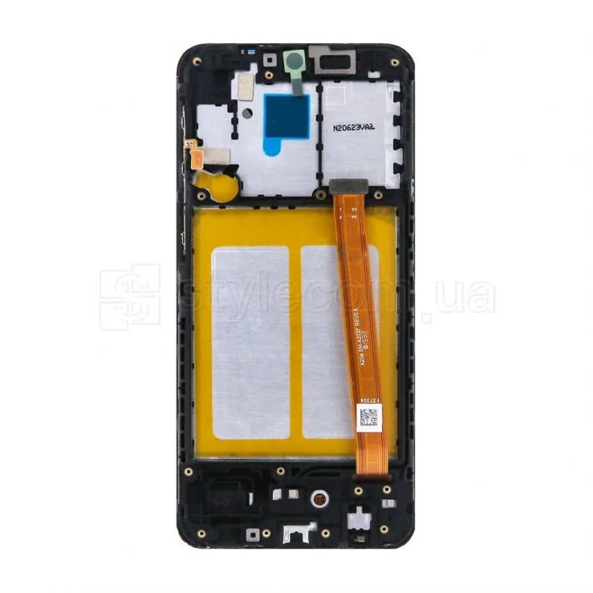 Дисплей Samsung IPS 6,4 дюйма чорний з тачскріном і рамкою Original Quality
