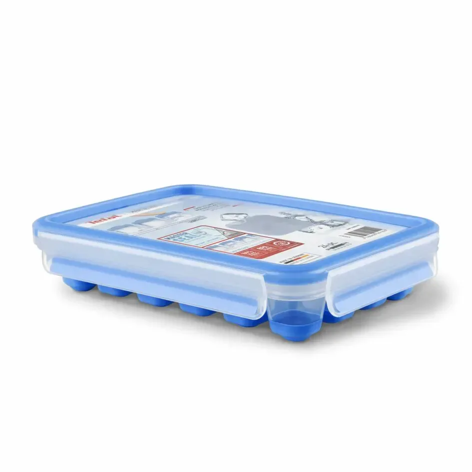 Форма для заморожування льоду Tefal Masterseal Fresh, пластиковий, з поліпропілену, блакитного кольору.