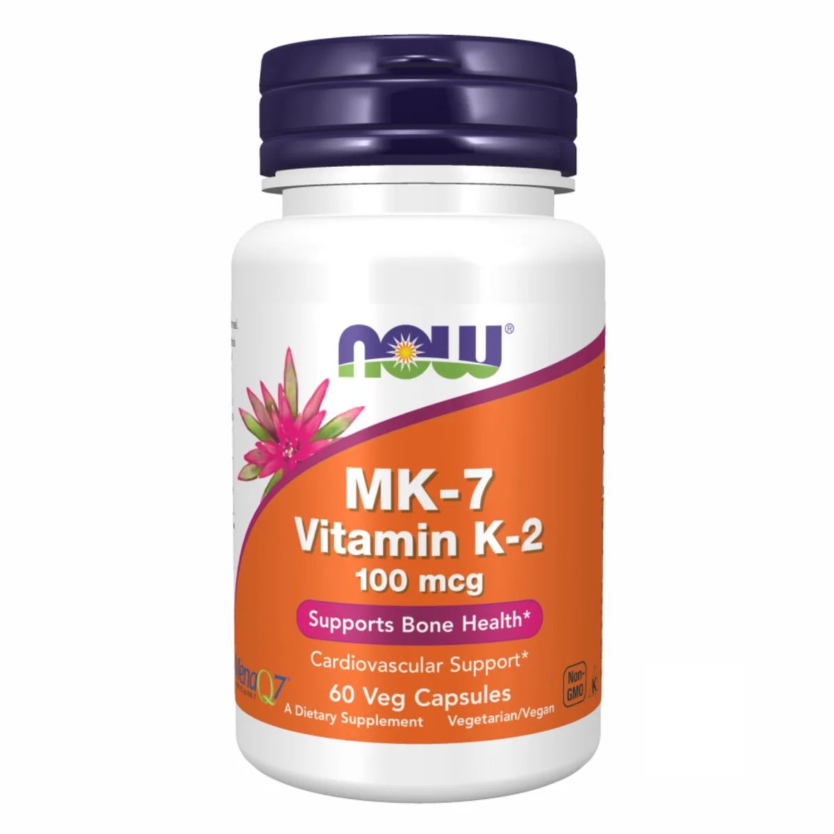 Витамин K-2 MK-7 100 мкг 60 капсул Now Foods веганский без ГМО