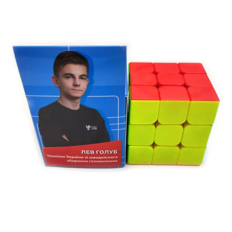 Кубик Рубіка 3х3 ProDobro матовий пластик стікерлес кольоровий
