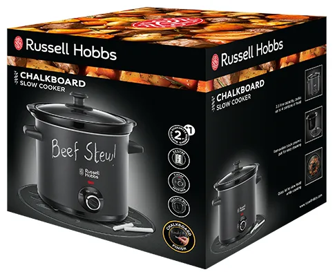 Мультиварка Russell Hobbs 3,5 л Нержавіюча сталь Чорна Крейдяна поверхня