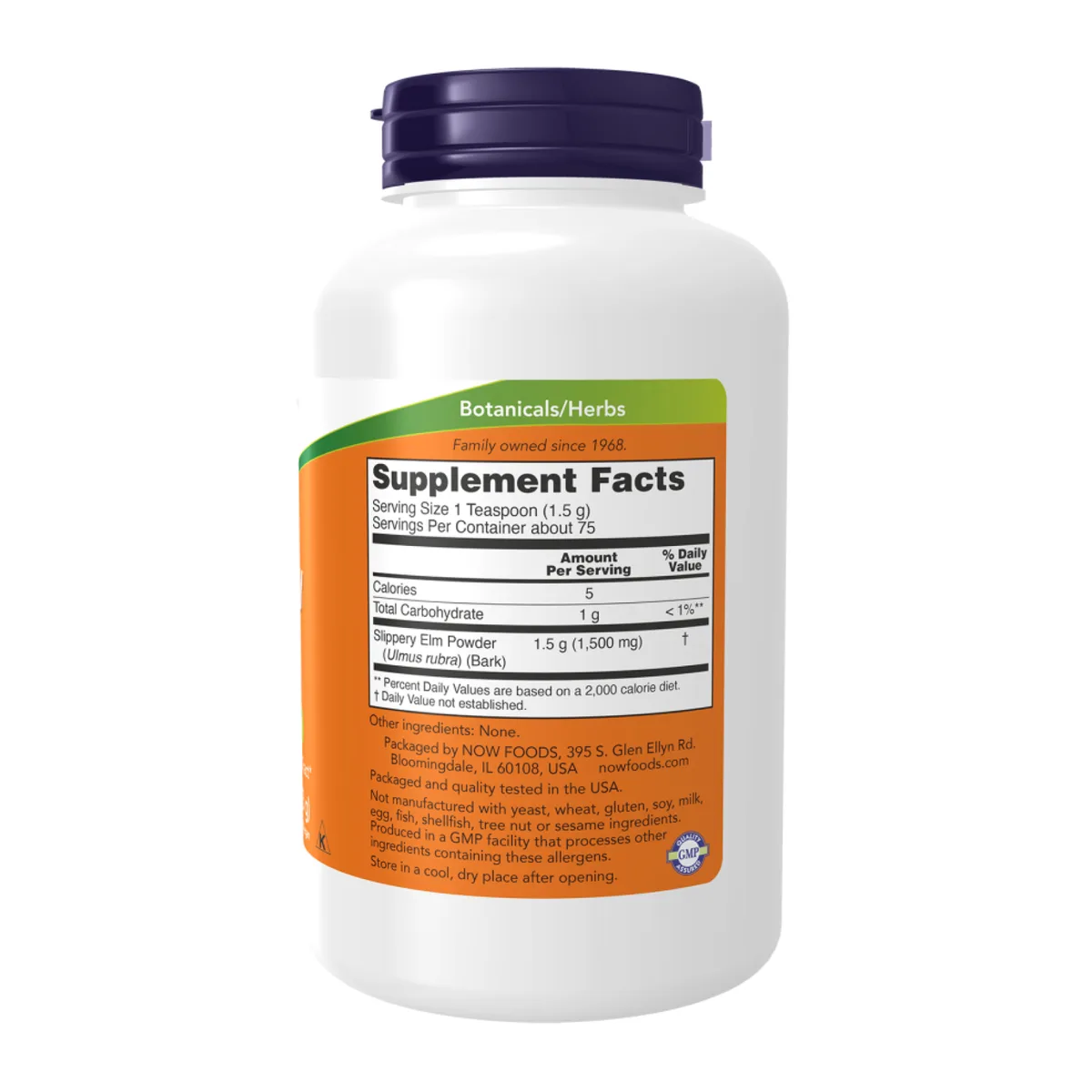 Слизистый порошок вяза Now Foods веганский 113 г