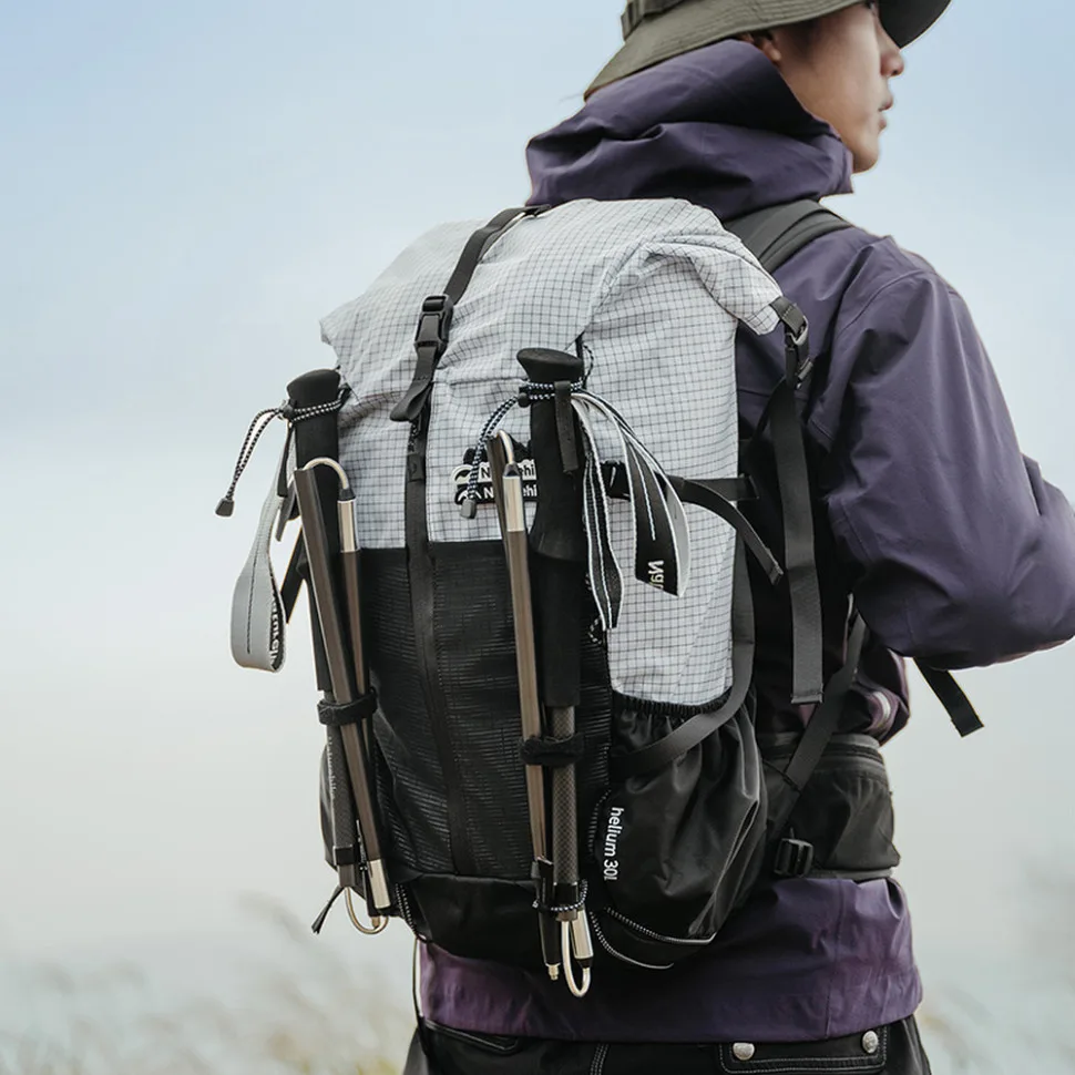 Трекінгова палиця Naturehike алюміній карбон 110 см сіра